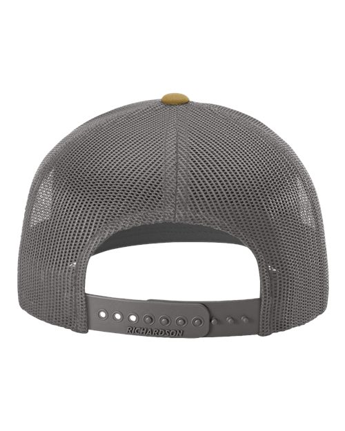 Snapback Trucker Cap - Mink Beige/ Charcoal/ Amber Gold Back