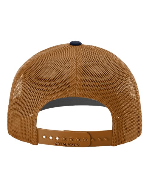 Snapback Trucker Cap - Navy/ Carmel Back