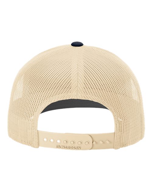 Snapback Trucker Cap - Navy/ Khaki Back