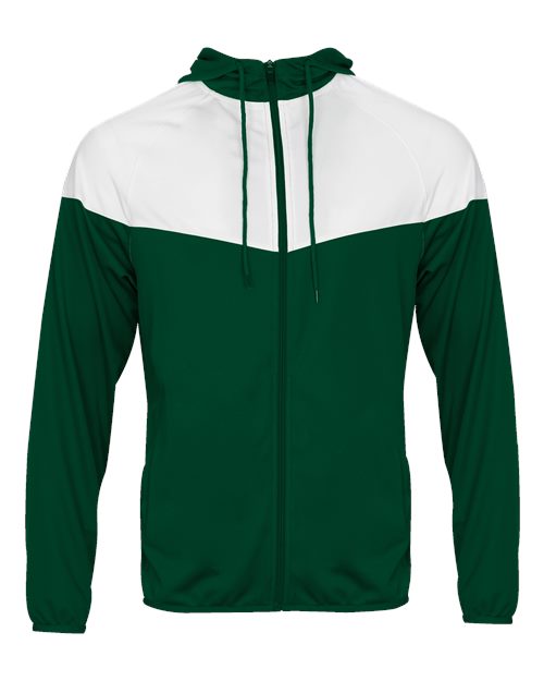 Men's Spirit Outer-Core Jacket - Forest/ White Front