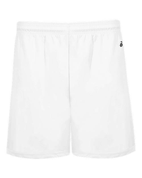 Youth B-Core 4" Pocketed Shorts - White Front