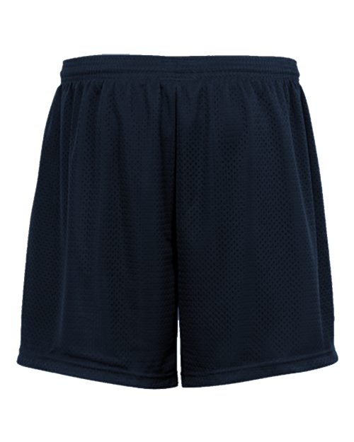 Youth Tricot 4" Mesh Shorts - Navy Back
