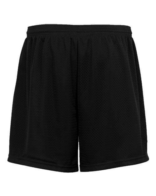 Unisex Tricot Mesh 5" Shorts - Black Back