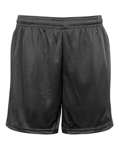 Unisex Tricot Mesh 5" Shorts - Graphite Front