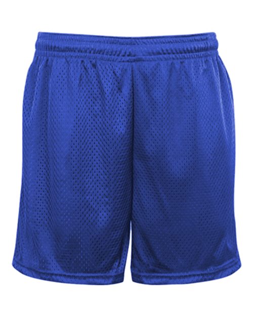 Unisex Tricot Mesh 5" Shorts - Royal Front