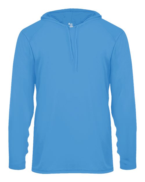 Unisex B-Core Hooded Long Sleeve T-Shirt - Columbia Blue Front