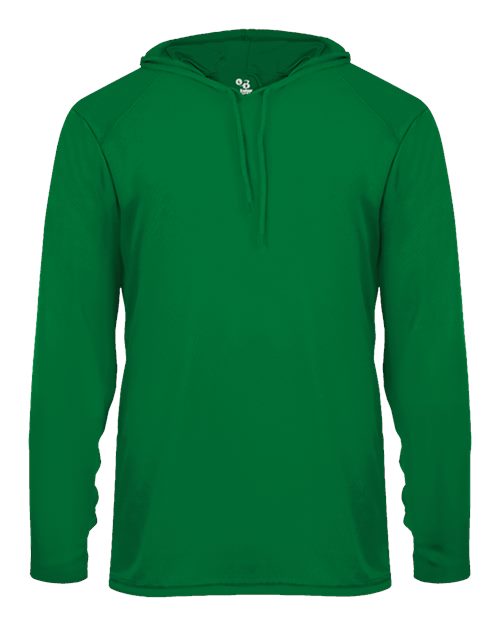Unisex B-Core Hooded Long Sleeve T-Shirt - Kelly Front