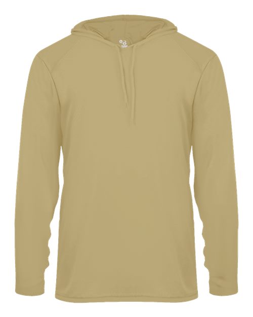 Unisex B-Core Hooded Long Sleeve T-Shirt - Vegas Gold Front