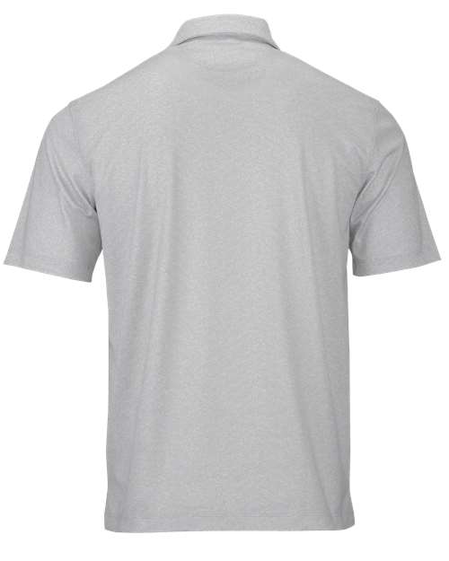 Men's Derby Sublimated Heathered Polo - Ash Heather Back