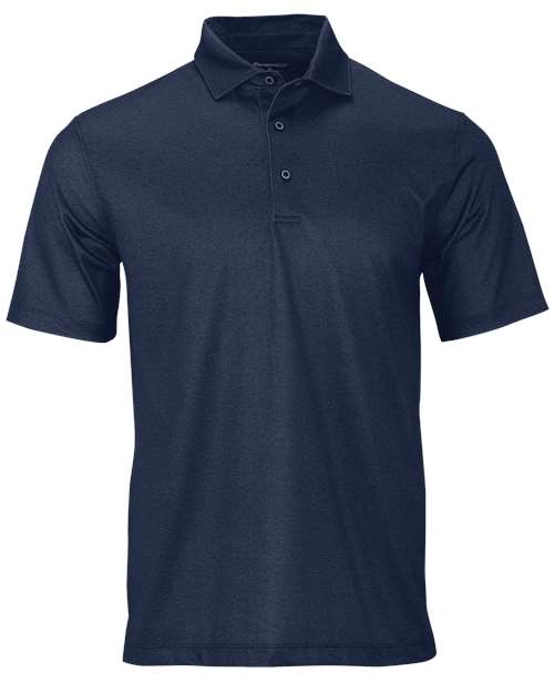 Men's Derby Sublimated Heathered Polo - Navy Heather Front