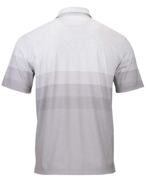 Men's Belmont Sublimated Heathered Polo - Ash Heather Back