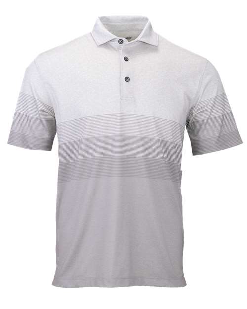Men's Belmont Sublimated Heathered Polo - Ash Heather Front