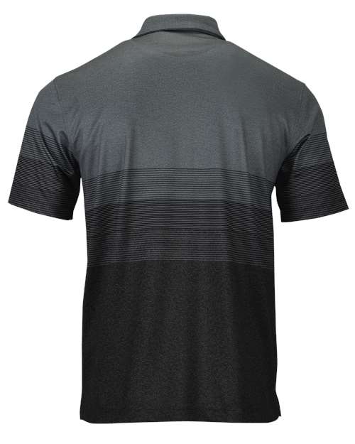 Men's Belmont Sublimated Heathered Polo - Grey Heather Back