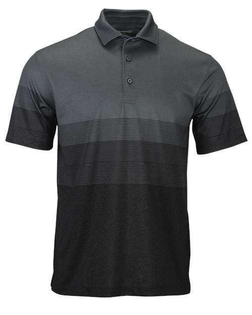 Men's Belmont Sublimated Heathered Polo - Grey Heather Front