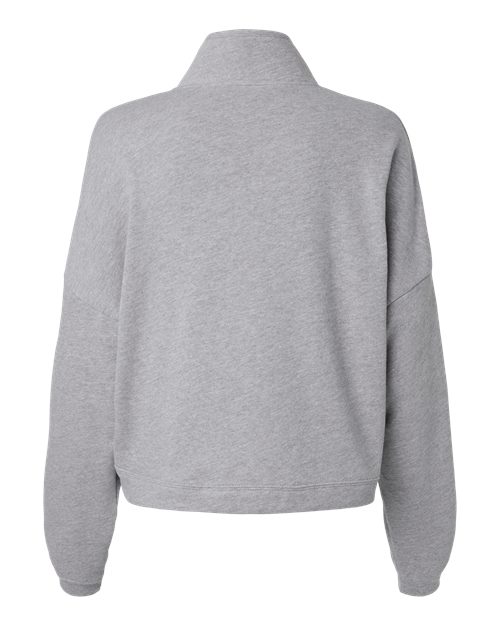 Women’s Sponge Fleece Half Zip Pullover - Athletic Heather Back