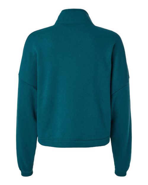 Women’s Sponge Fleece Half Zip Pullover - Atlantic Back