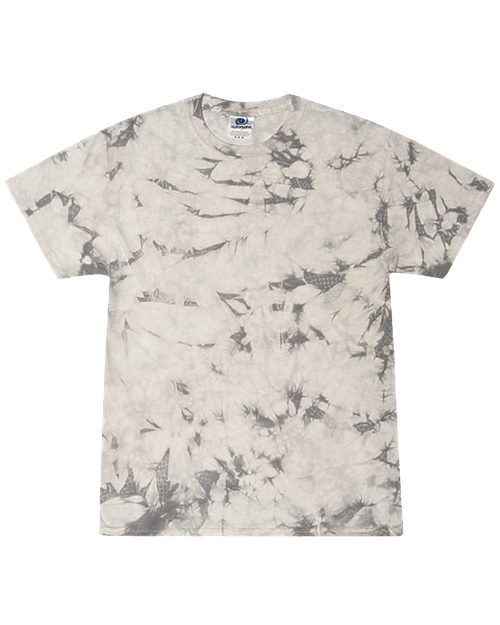 Unisex Crystal Wash T-Shirt - Crystal Teal/ Black Front