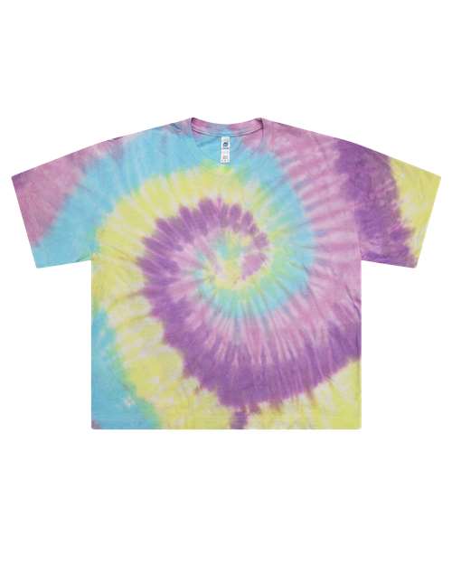 Women's Tie-Dyed Crop T-Shirt - Jellybean Front