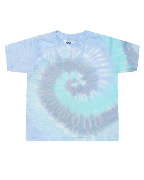 Toddler Tie-Dyed T-Shirt - Lagoon Front