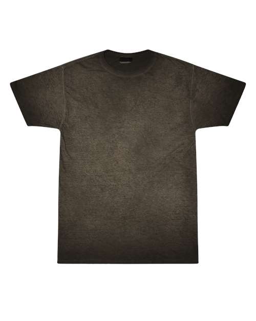 Unisex Oil Wash T-Shirt - Black Front