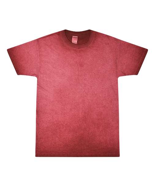 Unisex Oil Wash T-Shirt - Oil Red Front