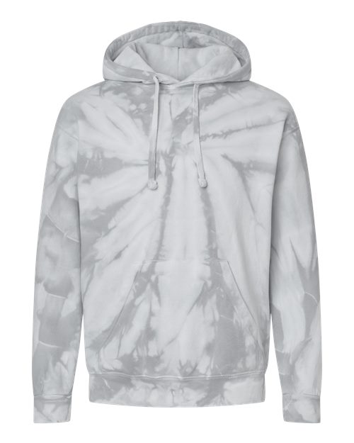 Colortone Unisex Tie-Dyed Hooded Sweatshirt - Spider Silver Front