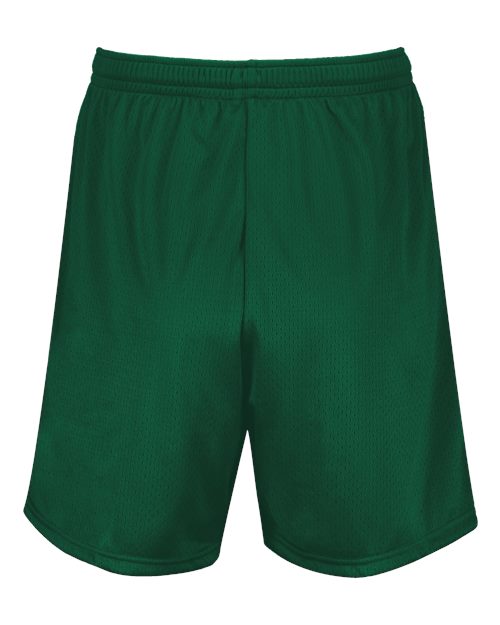 Youth Modified Mesh Shorts - Dark Green Back