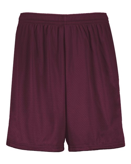 Youth Modified Mesh Shorts - Maroon Front