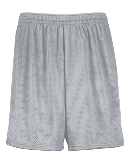 Youth Modified Mesh Shorts - Silver Front