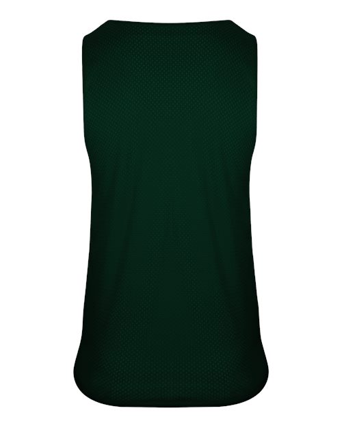 Women's Reversible Mesh Tank - Forest/ White Back