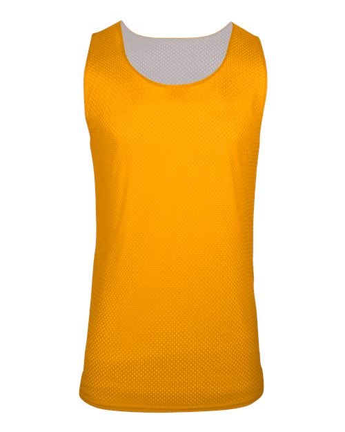 Women's Reversible Mesh Tank - Gold/ White Front
