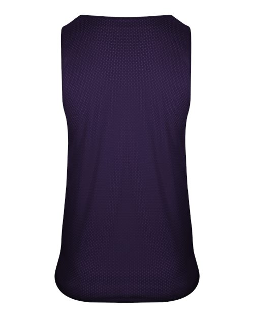 Women's Reversible Mesh Tank - Purple/ White Back