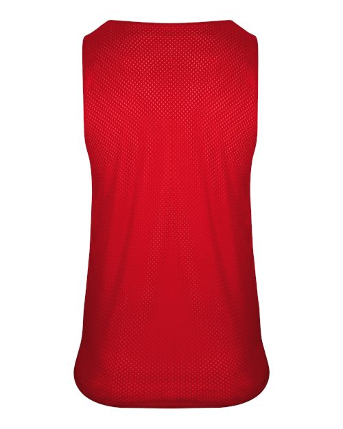 Women's Reversible Mesh Tank - Red/ White Back