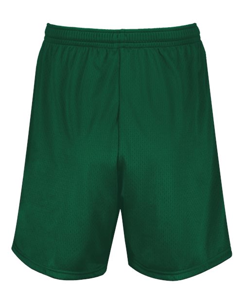 Men's Modified 7" Mesh Shorts - Dark Green Back