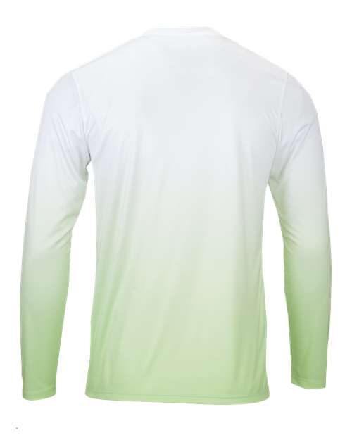 Men's Maui Performance Long Sleeve T-Shirt - Mint Green Back