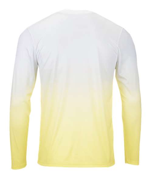 Men's Maui Performance Long Sleeve T-Shirt - Pale Yellow Back