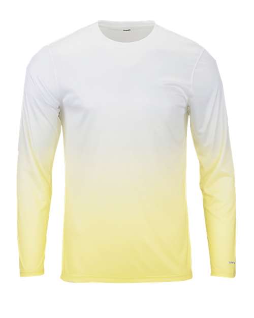 Men's Maui Performance Long Sleeve T-Shirt - Pale Yellow Front