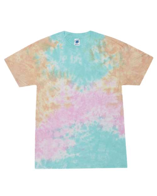 Youth Multi-Color Tie-Dyed T-Shirt - Snow Cone Front