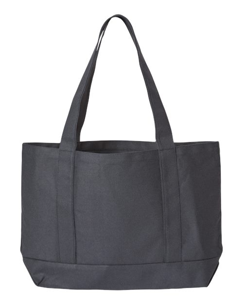 Leeward Boater Tote - Black/ Black Back