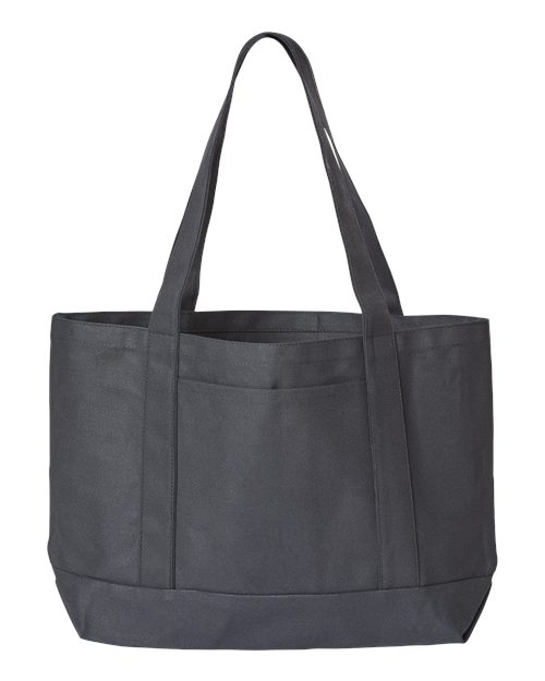 Leeward Boater Tote - Black/ Black Front
