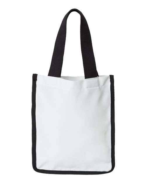 Sublimation Small Tote - White/ Black Back