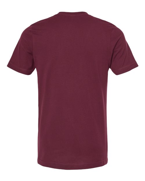 Combed Cotton T-Shirt - Maroon Back