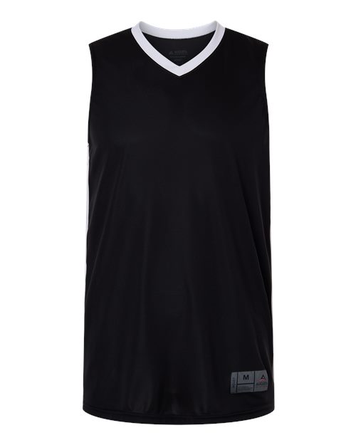 Men's Match-Up Basketball Jersey - Black/ White Front