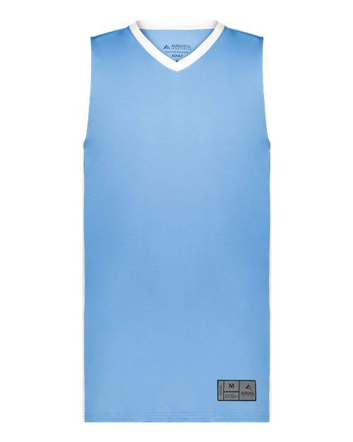 Men's Match-Up Basketball Jersey - Columbia Blue/ White Front