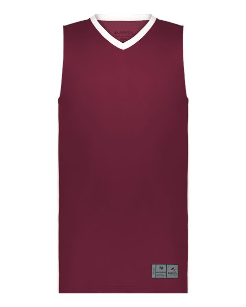 Men's Match-Up Basketball Jersey - Maroon/ White Front
