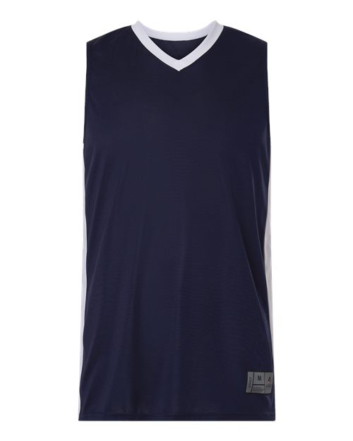 Men's Match-Up Basketball Jersey - Navy/ White Front
