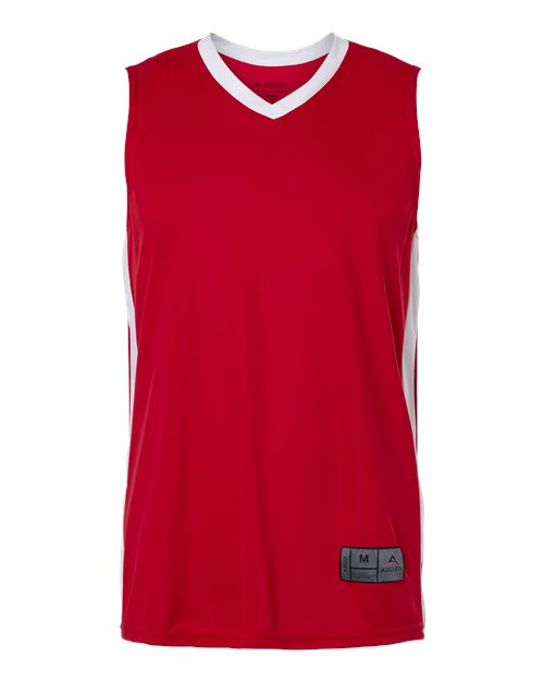 Men's Match-Up Basketball Jersey - Scarlet/ White Front