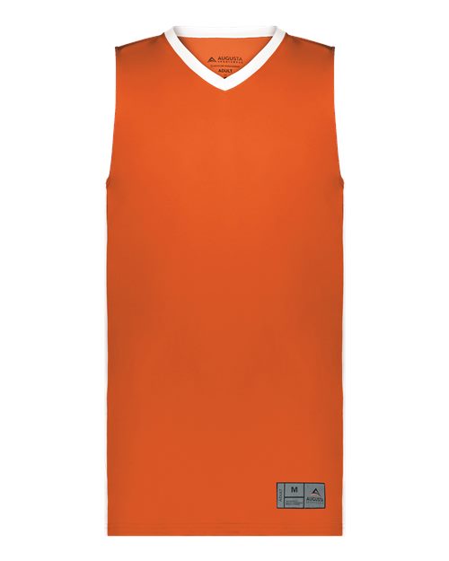 Youth Match-Up Basketball Jersey - Orange/ White Front