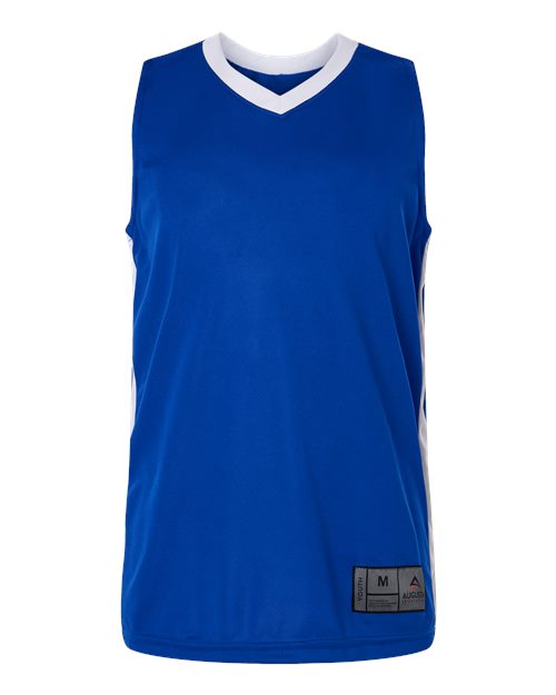 Youth Match-Up Basketball Jersey - Royal/ White Front