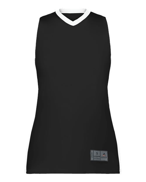 Women's Match-Up Basketball Jersey - Black/ White Front